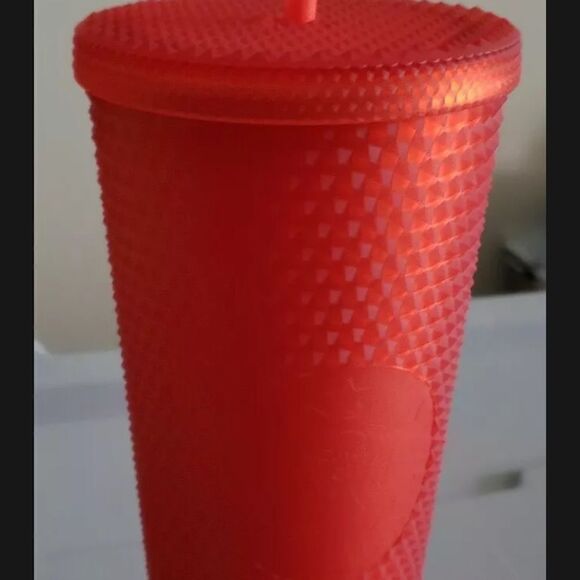 STARBUCKS STUDDED RED MATTE SOFT TOUCH VENTI RARE! HTF! 2020 - Picture 6 of 7